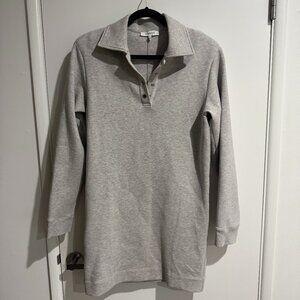 FRAME collared knit mini dress